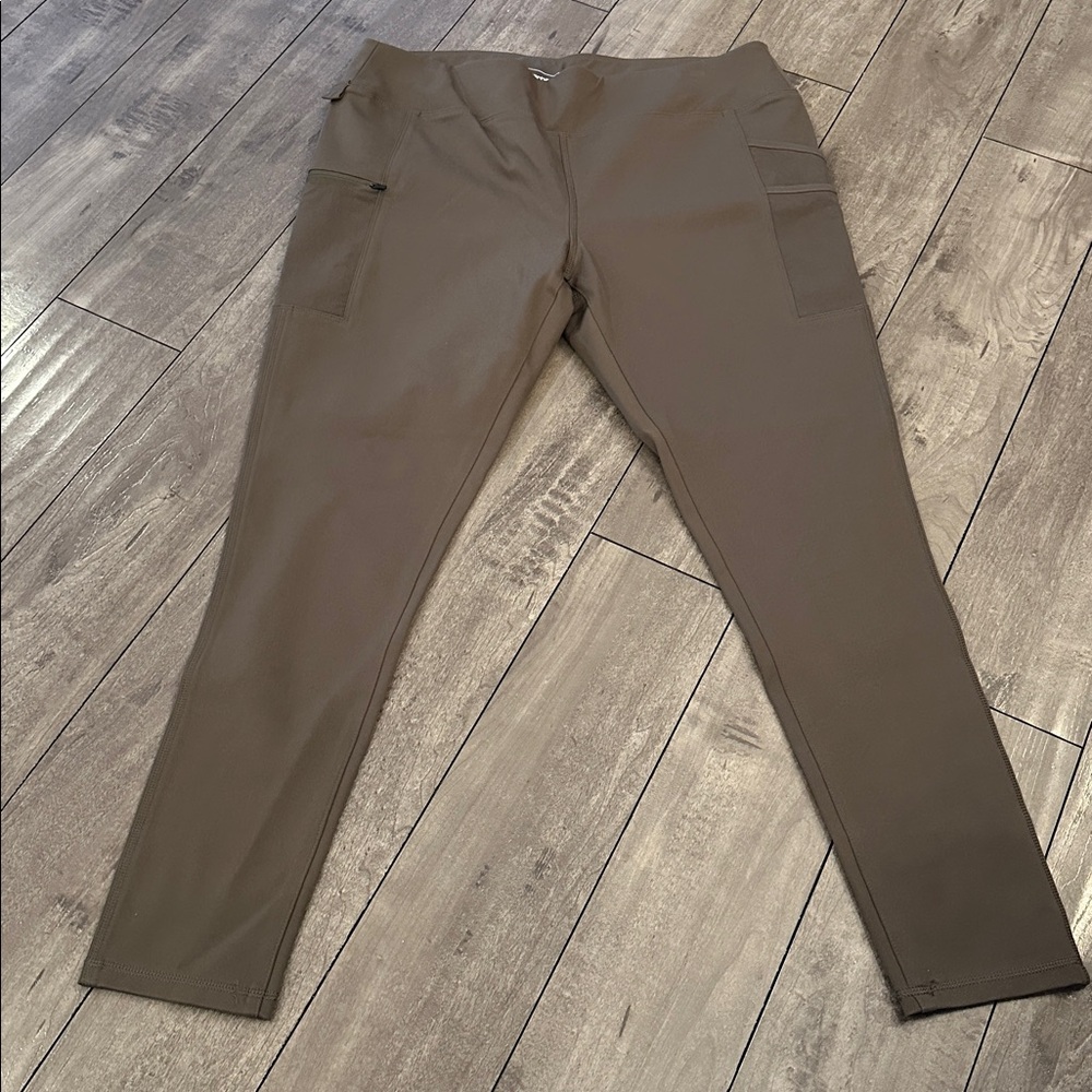 NWT Carhartt Women's Force Fitted Midweight Utility Leggings Green Sz. XL